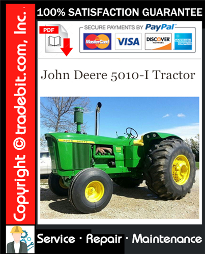 Thumbnail John Deere 5010-I Tractor Service Repair Manual Download ★