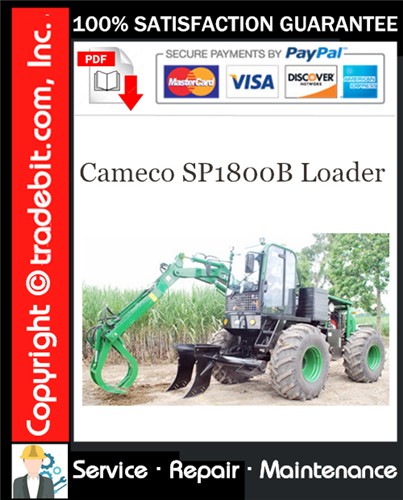 Thumbnail Cameco SP1800B Loader Service Repair Manual Download ★