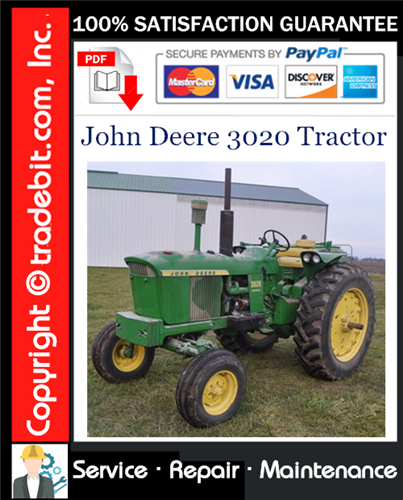 Thumbnail John Deere 3020 Tractor Service Repair Manual Download ★