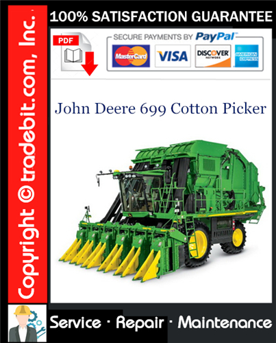Thumbnail John Deere 699 Cotton Picker Service Repair Manual Download ★