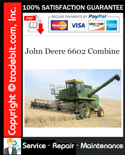 Thumbnail John Deere 6602 Combine Service Repair Manual Download ★ Thumbnail John Deere 6602 Combine Service Repair Manual Download ★