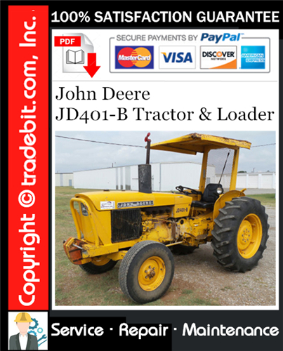 Thumbnail John Deere JD401-B Tractor & Loader Service Repair Manual Download ★ Thumbnail John Deere JD401-B Tractor & Loader Service Repair Manual Download ★