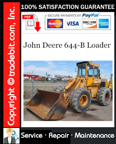 Thumbnail John Deere 644-B Loader Service Repair Manual Download ★ Thumbnail John Deere 644-B Loader Service Repair Manual Download ★