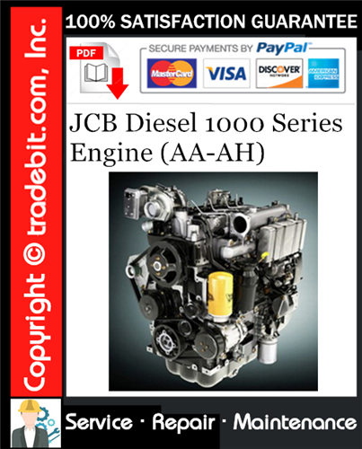 Thumbnail JCB Diesel 1000 Series Engine (AA-AH) Service Repair Manual Download ★
