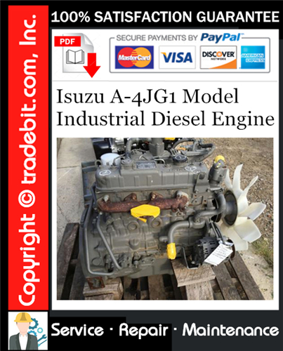 Thumbnail Isuzu A-4JG1 Model Industrial Diesel Engine Service Repair Manual Download ★