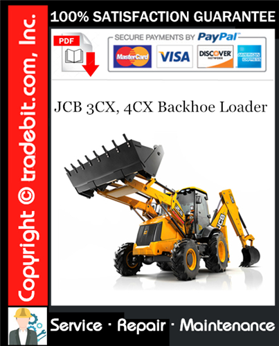 Thumbnail JCB 3CX, 4CX Backhoe Loader Service Repair Manual Download (sn: 3cx 4cx-290000 To 400000) ★