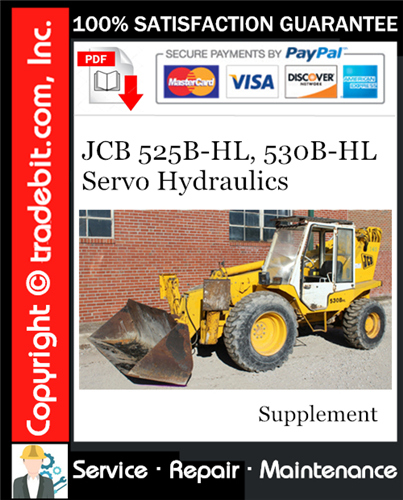 Thumbnail JCB 525B-HL, 530B-HL Servo Hydraulics Service Manual Supplement Download ★