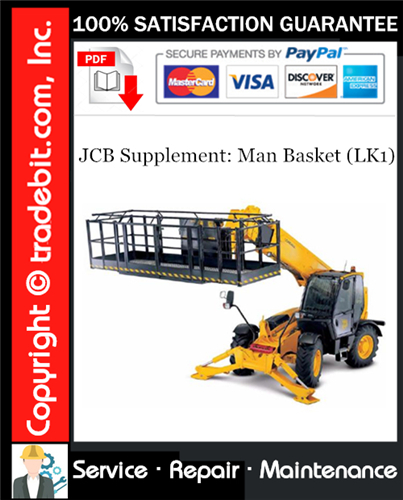 Thumbnail JCB Supplement: Man Basket (LK1) Service Manual Download ★
