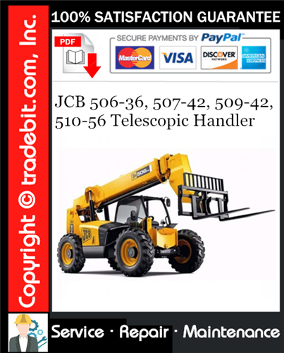 Thumbnail JCB 506-36, 507-42, 509-42, 510-56 Telescopic Handler Service Repair Manual Download ★