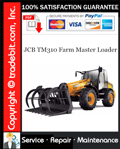 Thumbnail JCB TM310 Farm Master Loader Service Repair Manual Download ★