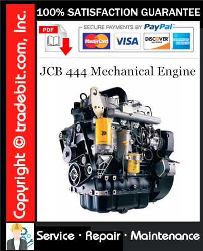 Thumbnail JCB 444 Mechanical Engine Service Repair Manual Download ★