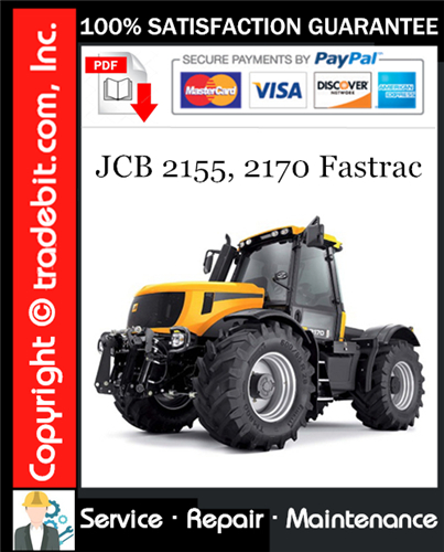 Thumbnail JCB 2155, 2170 Fastrac Service Repair Manual Download ★