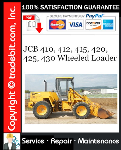Thumbnail JCB 410, 412, 415, 420, 425, 430 Wheeled Loader Service Repair Manual Download ★ Thumbnail JCB 410, 412, 415, 420, 425, 430 Wheeled Loader Service Repair Manual Download ★
