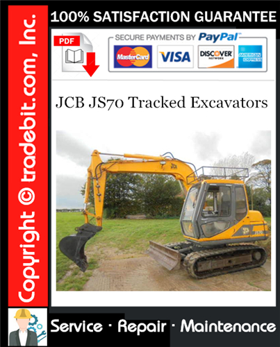 Thumbnail JCB JS70 Tracked Excavators Service Repair Manual Download ★