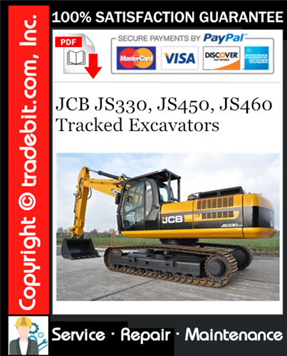 Thumbnail JCB JS330, JS450, JS460 Tracked Excavators Service Repair Manual Download ★