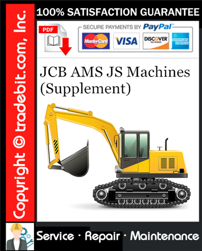 Thumbnail JCB AMS JS Machines (Supplement) Service Repair Manual Download ★