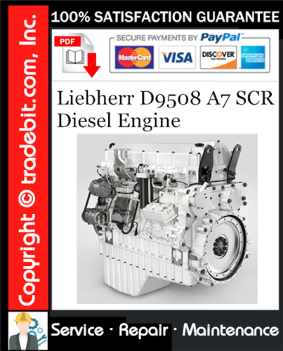 Thumbnail Liebherr D9508 A7 SCR Diesel Engine Service Repair Manual Download ★