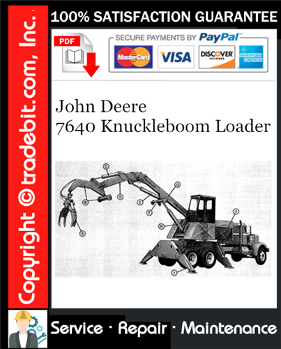 Thumbnail John Deere 7640 Knuckleboom Loader Service Repair Manual Download ★ Thumbnail John Deere 7640 Knuckleboom Loader Service Repair Manual Download ★