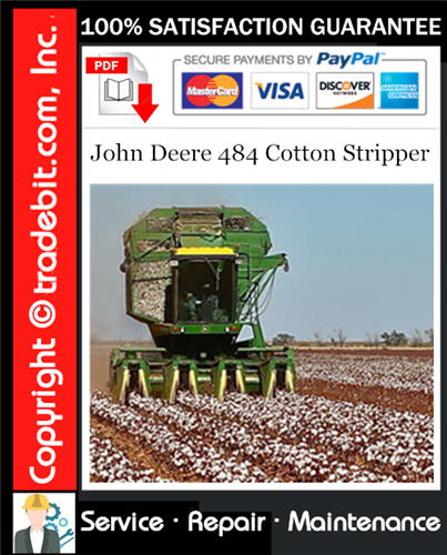 Thumbnail John Deere 484 Cotton Stripper Service Repair Manual Download ★