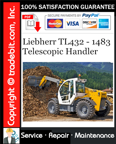 Thumbnail Liebherr TL432 - 1483 Telescopic Handler Service Repair Manual Download ★