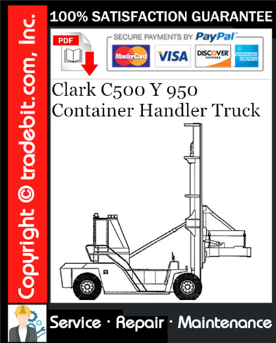 Thumbnail Clark C500 Y 950 Container Handler Truck Service Repair Manual Download ★ Thumbnail Clark C500 Y 950 Container Handler Truck Service Repair Manual Download ★