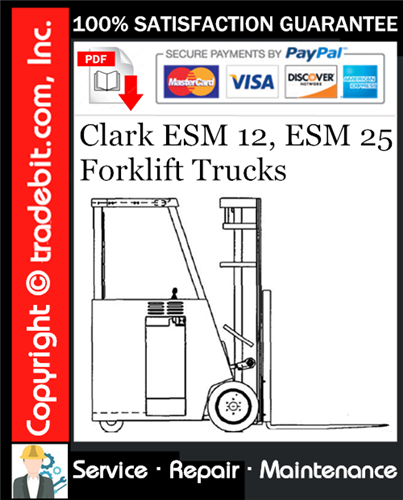 Thumbnail Clark ESM 12, ESM 25 Forklift Trucks Service Repair Manual Download ★ Thumbnail Clark ESM 12, ESM 25 Forklift Trucks Service Repair Manual Download ★