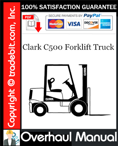 Thumbnail Clark C500 Forklift Truck Overhaul Manual Download ★ Thumbnail Clark C500 Forklift Truck Overhaul Manual Download ★