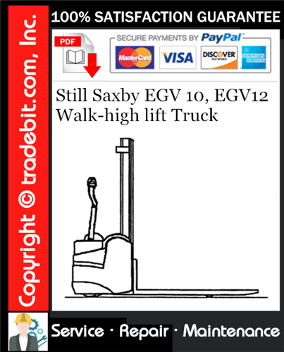 Thumbnail Still Saxby EGV 10, EGV12 Walk-high lift Truck Service Repair Manual Download ★ Thumbnail Still Saxby EGV 10, EGV12 Walk-high lift Truck Service Repair Manual Download ★