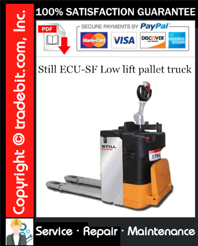 Thumbnail Still ECU-SF Low lift pallet truck Service Repair Manual Download ★