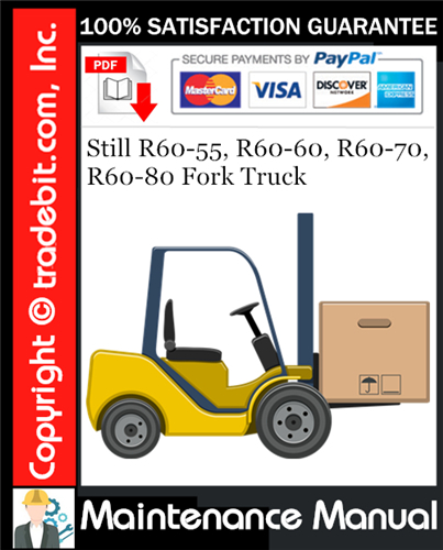 Thumbnail Still R60-55, R60-60, R60-70, R60-80 Fork Truck Maintenance Manual Download ★