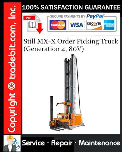 Thumbnail Still MX-X Order Picking Truck (Generation 4, 80V) Service Repair Manual Download ★