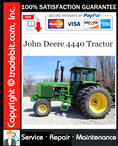 Thumbnail John Deere 4440 Tractor Service Repair Manual Download ★ Thumbnail John Deere 4440 Tractor Service Repair Manual Download ★