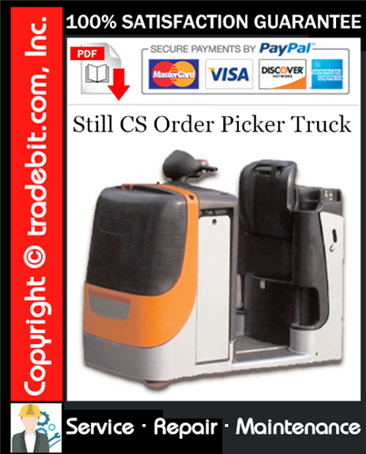 Thumbnail Still CS Order Picker Truck Service Repair Manual Download ★