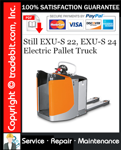 Thumbnail Still EXU-S 22, EXU-S 24 Electric Pallet Truck Service Repair Manual Download ★