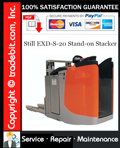 Thumbnail Still EXD-S-20 Stand-on Stacker Service Repair Manual Download ★