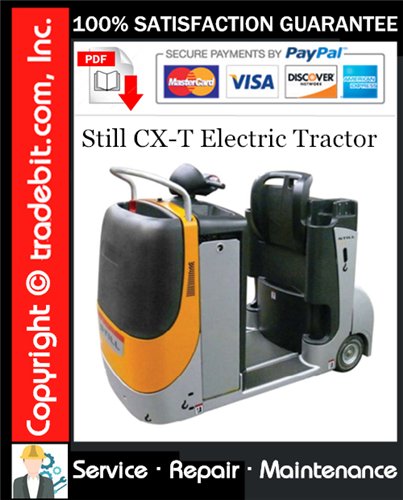 Thumbnail Still CX-T Electric Tractor Service Repair Manual Download ★