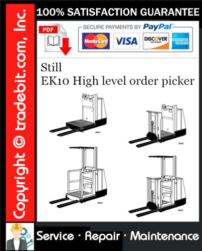 Thumbnail Still EK10 High level order picker Service Repair Manual Download ★ Thumbnail Still EK10 High level order picker Service Repair Manual Download ★