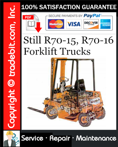 Thumbnail Still R70-15, R70-16 Forklift Trucks Service Repair Manual Download ★ Thumbnail Still R70-15, R70-16 Forklift Trucks Service Repair Manual Download ★
