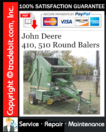 Thumbnail John Deere 410, 510 Round Balers Service Repair Manual Download ★ Thumbnail John Deere 410, 510 Round Balers Service Repair Manual Download ★