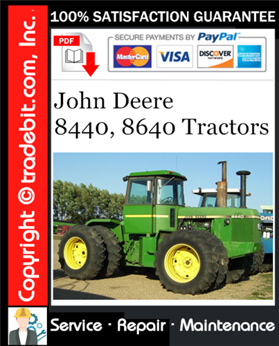 Thumbnail John Deere 8440, 8640 Tractors Repair Technical Manual Download ★ Thumbnail John Deere 8440, 8640 Tractors Repair Technical Manual Download ★