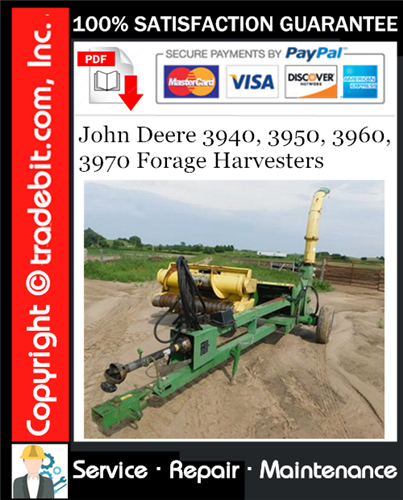 Thumbnail John Deere 3940, 3950, 3960, 3970 Forage Harvesters Service Repair Manual Download ★ Thumbnail John Deere 3940, 3950, 3960, 3970 Forage Harvesters Service Repair Manual Download ★