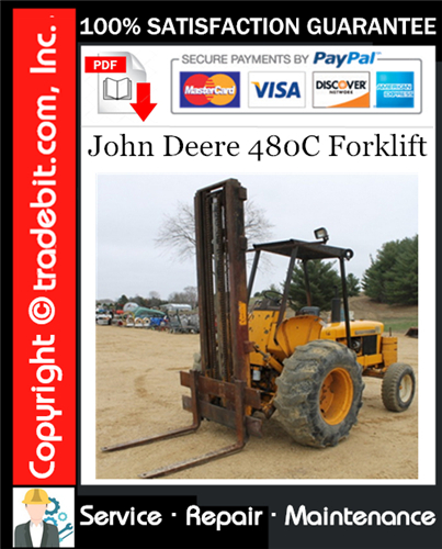 Thumbnail John Deere 480C Forklift Service Repair Manual Download ★