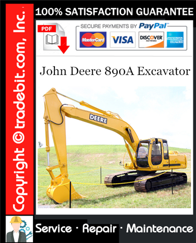 Thumbnail John Deere 890A Excavator Service Repair Manual Download ★ Thumbnail John Deere 890A Excavator Service Repair Manual Download ★