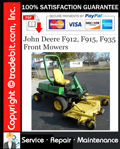 Thumbnail John Deere F912, F915, F935 Front Mowers Service Repair Manual Download ★ Thumbnail John Deere F912, F915, F935 Front Mowers Service Repair Manual Download ★