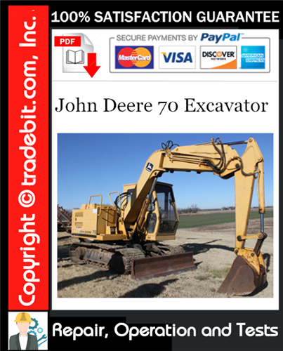 Thumbnail John Deere 70 Excavator Repair, Operation and Tests Technical Manual Download ★ Thumbnail John Deere 70 Excavator Repair, Operation and Tests Technical Manual Download ★