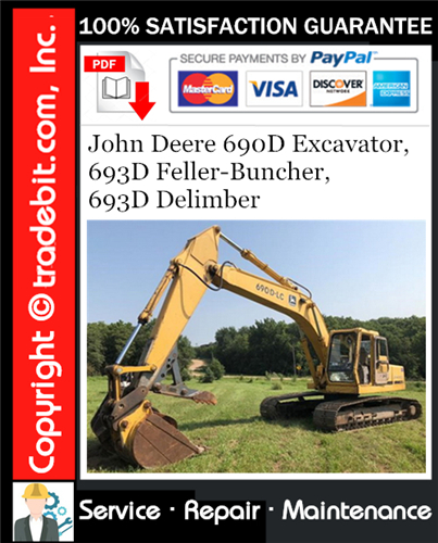 Thumbnail John Deere 690D Excavator, 693D Feller-Buncher, 693D Delimber Repair Technical Manual Download ★ Thumbnail John Deere 690D Excavator, 693D Feller-Buncher, 693D Delimber Repair Technical Manual Download ★