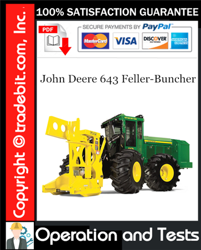 Thumbnail John Deere 643 Feller-Buncher Operation and Test Technical Manual Download ★
