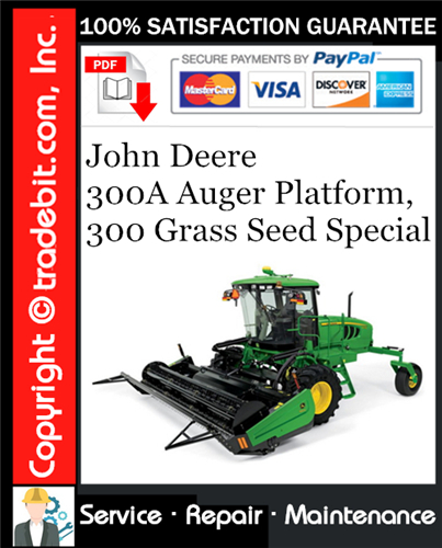 Thumbnail John Deere 300A Auger Platform, 300 Grass Seed Special Service Repair Manual Download ★ Thumbnail John Deere 300A Auger Platform, 300 Grass Seed Special Service Repair Manual Download ★