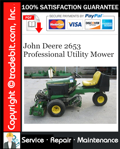 Thumbnail John Deere 2653 Professional Utility Mower Service Repair Manual Download ★ Thumbnail John Deere 2653 Professional Utility Mower Service Repair Manual Download ★