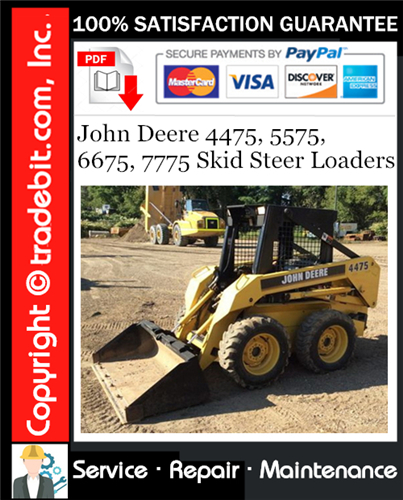 Thumbnail John Deere 4475, 5575, 6675, 7775 Skid Steer Loaders Service Repair Manual Download ★ Thumbnail John Deere 4475, 5575, 6675, 7775 Skid Steer Loaders Service Repair Manual Download ★